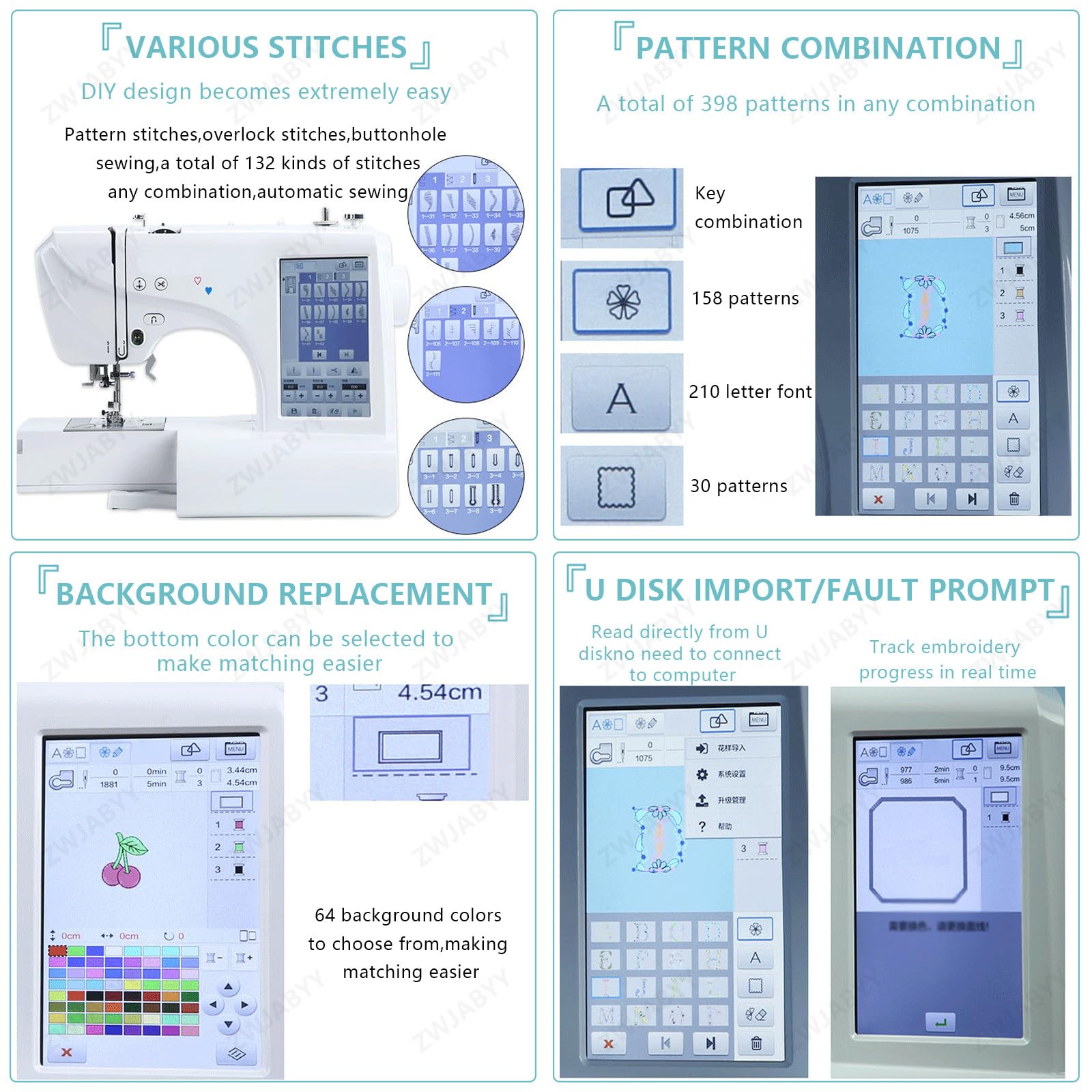 Amazon.com: Computerized Sewing and Quilting Machine,132 Built-in
